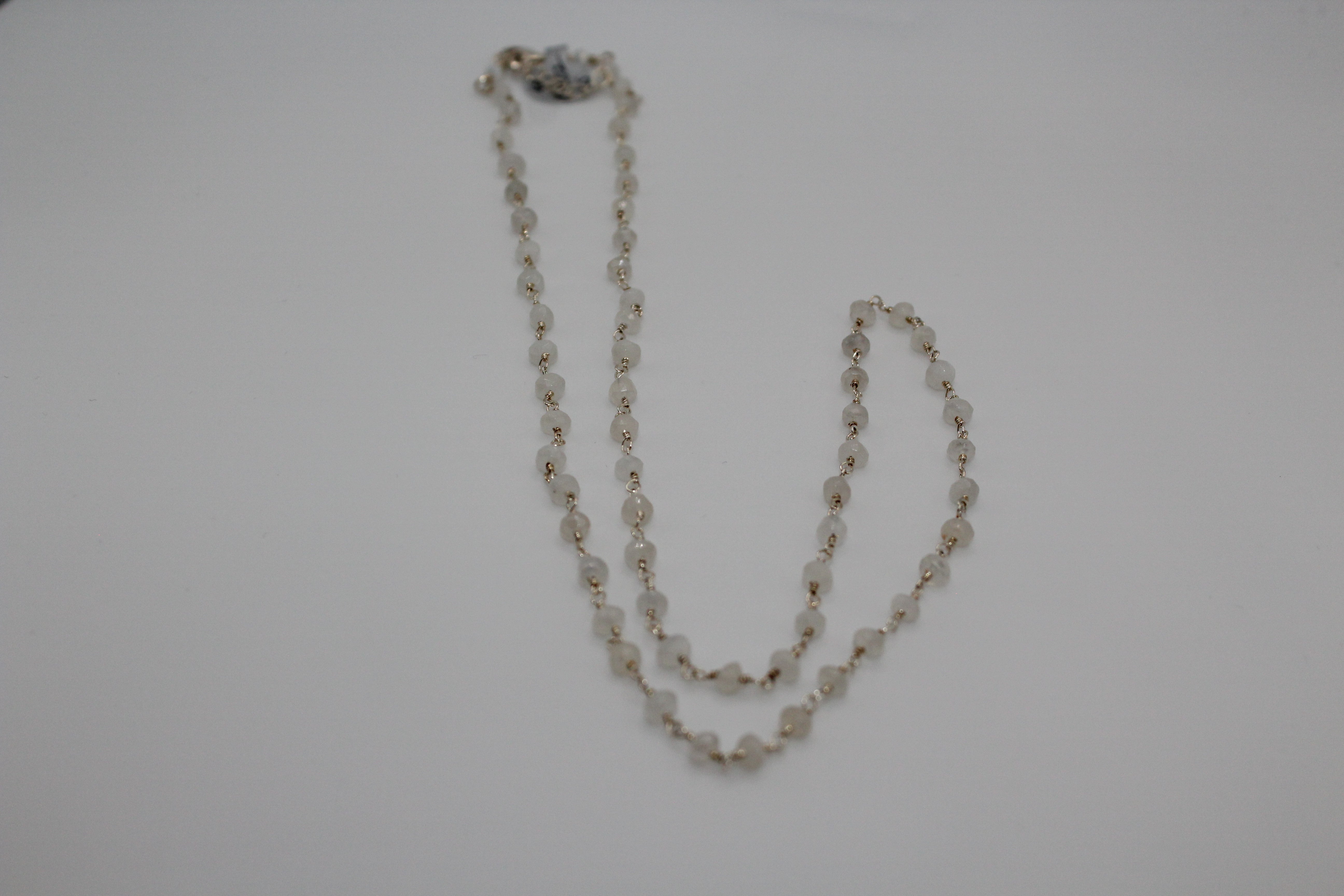 Moonstone Twist Necklace