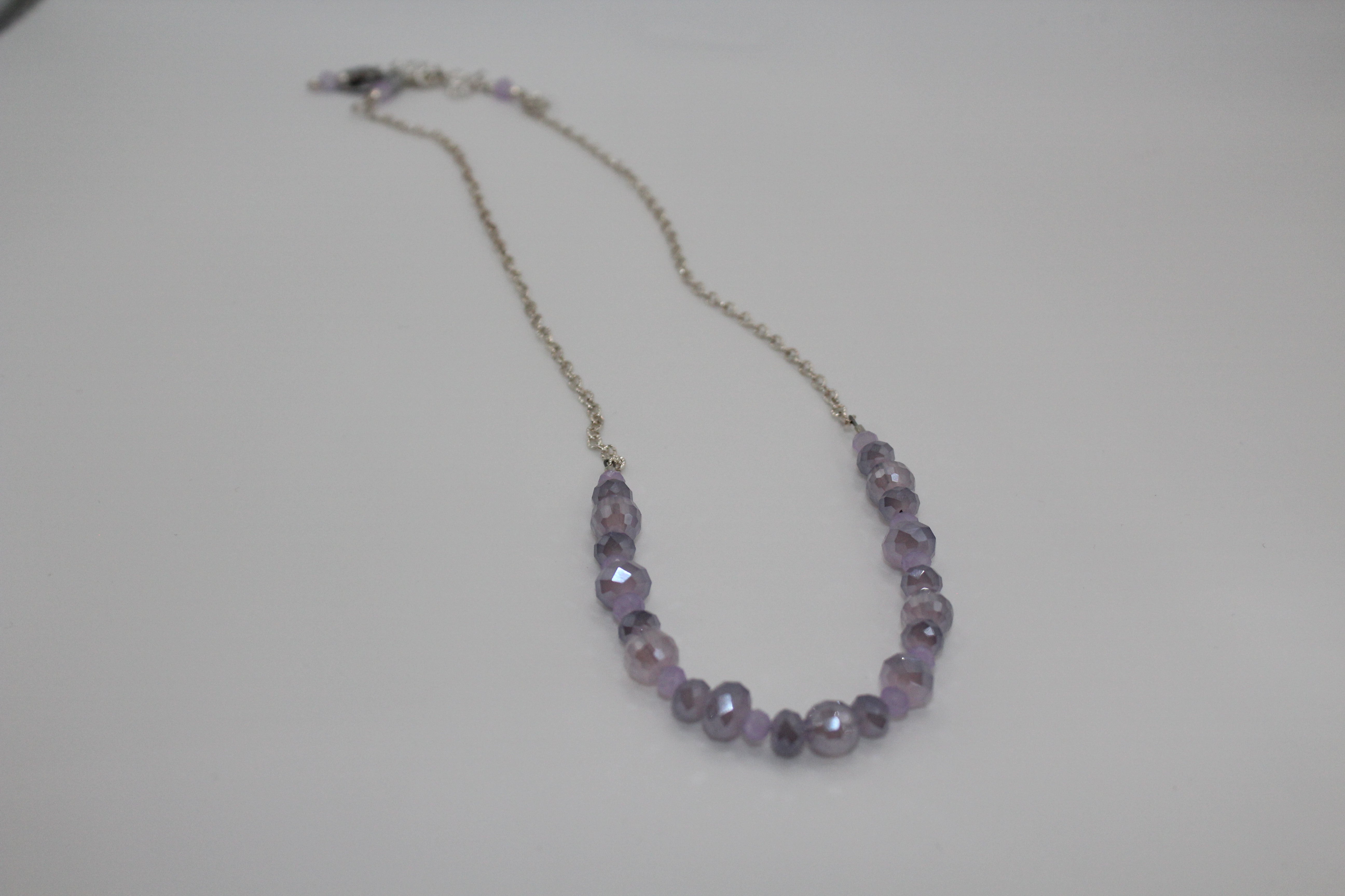 Lavender Crystal Necklace