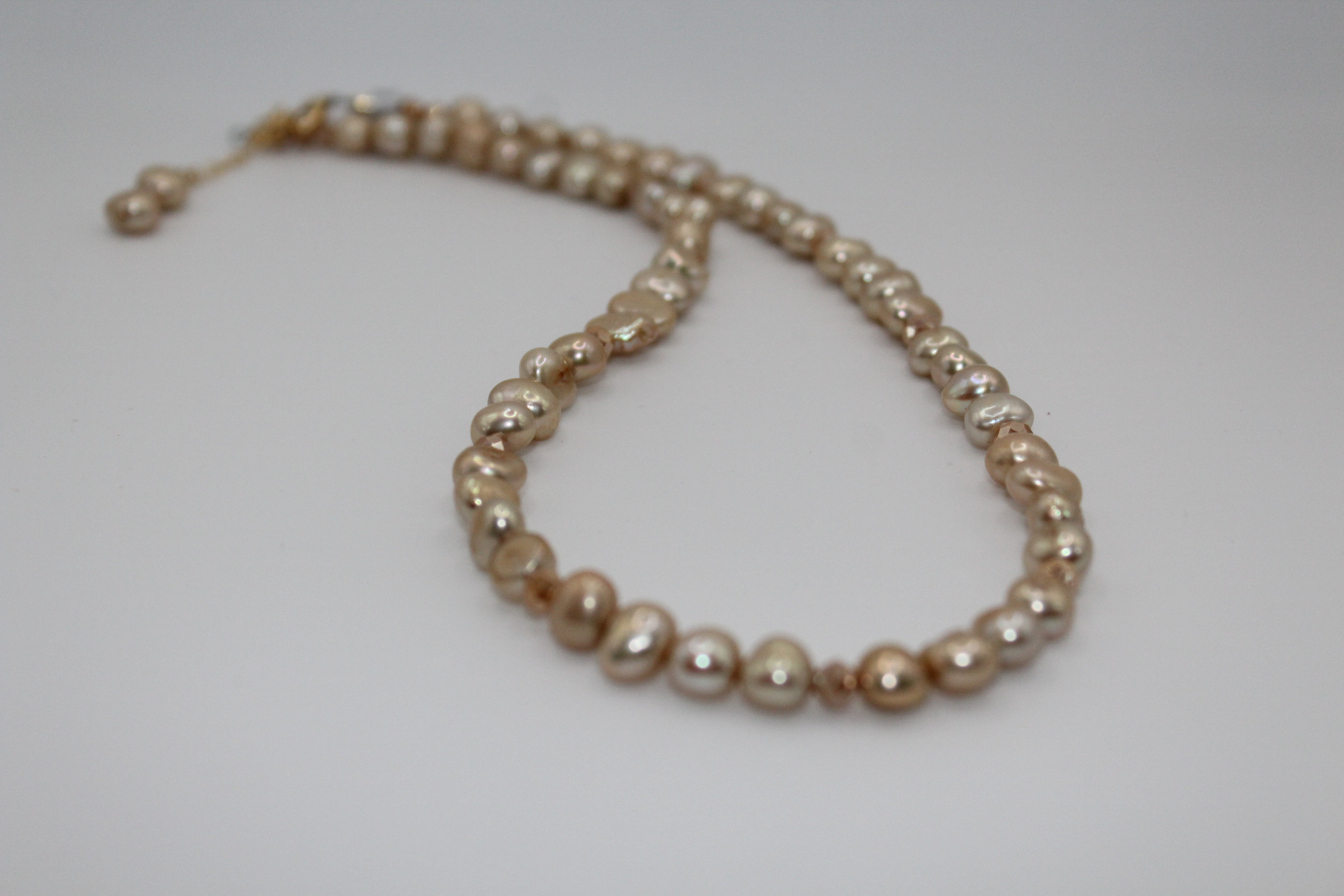 Tan Pearl Necklace