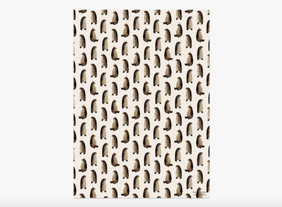 Party Bear Wrapping Paper