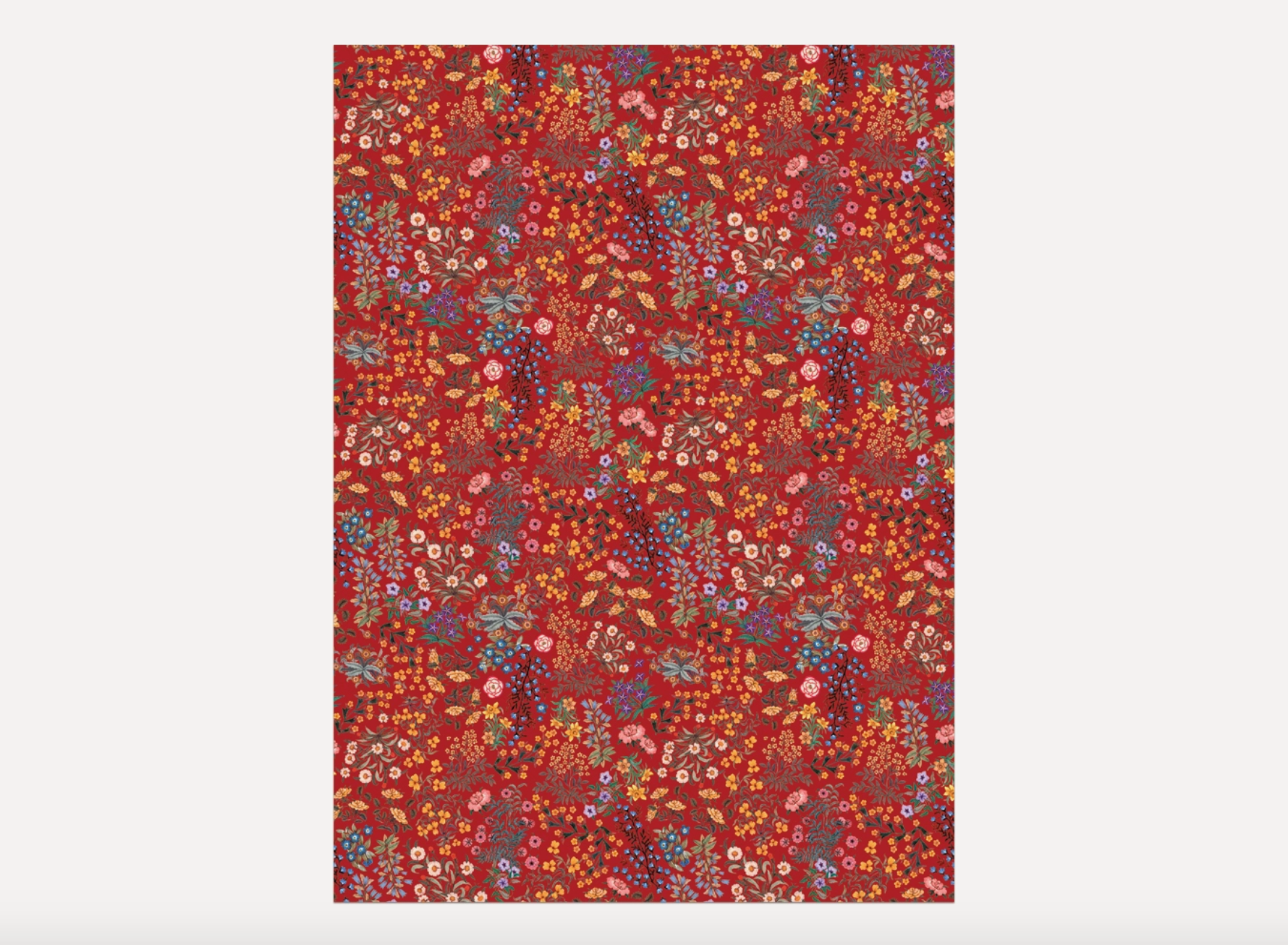 Red Plum Wrapping Paper