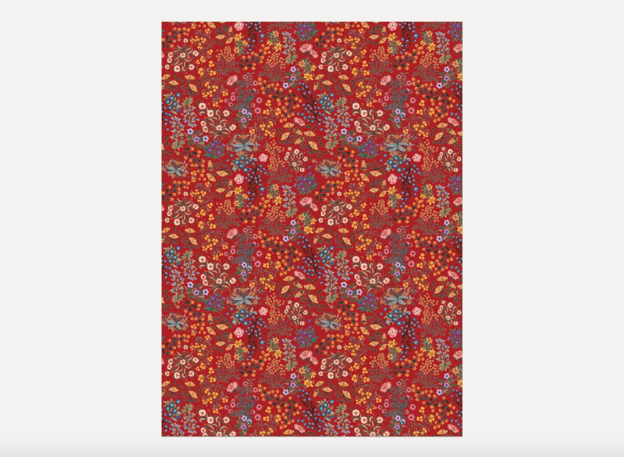 Red Plum Wrapping Paper