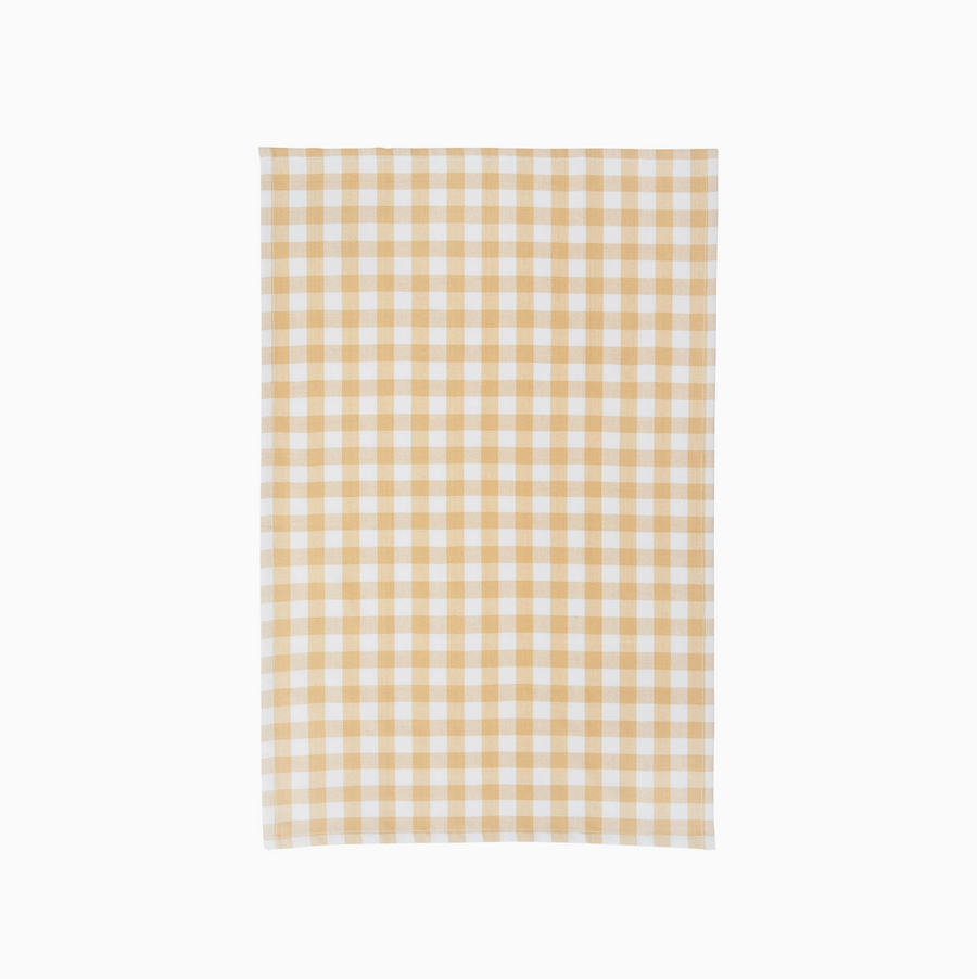 Ashford Cornsilk Yellow Plaid Kitchen Towel