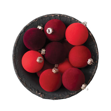 Red Flocked Ball Set