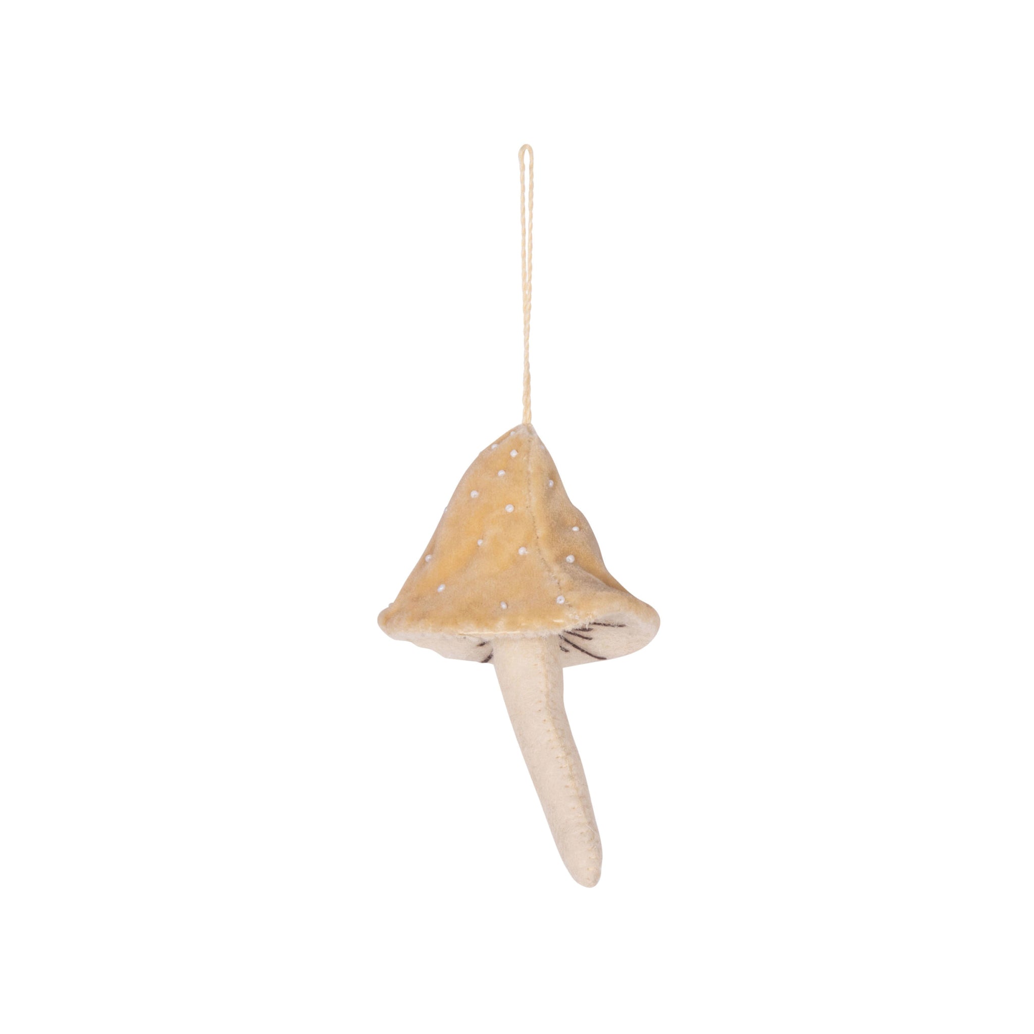 Velvet Mushroom Ornament