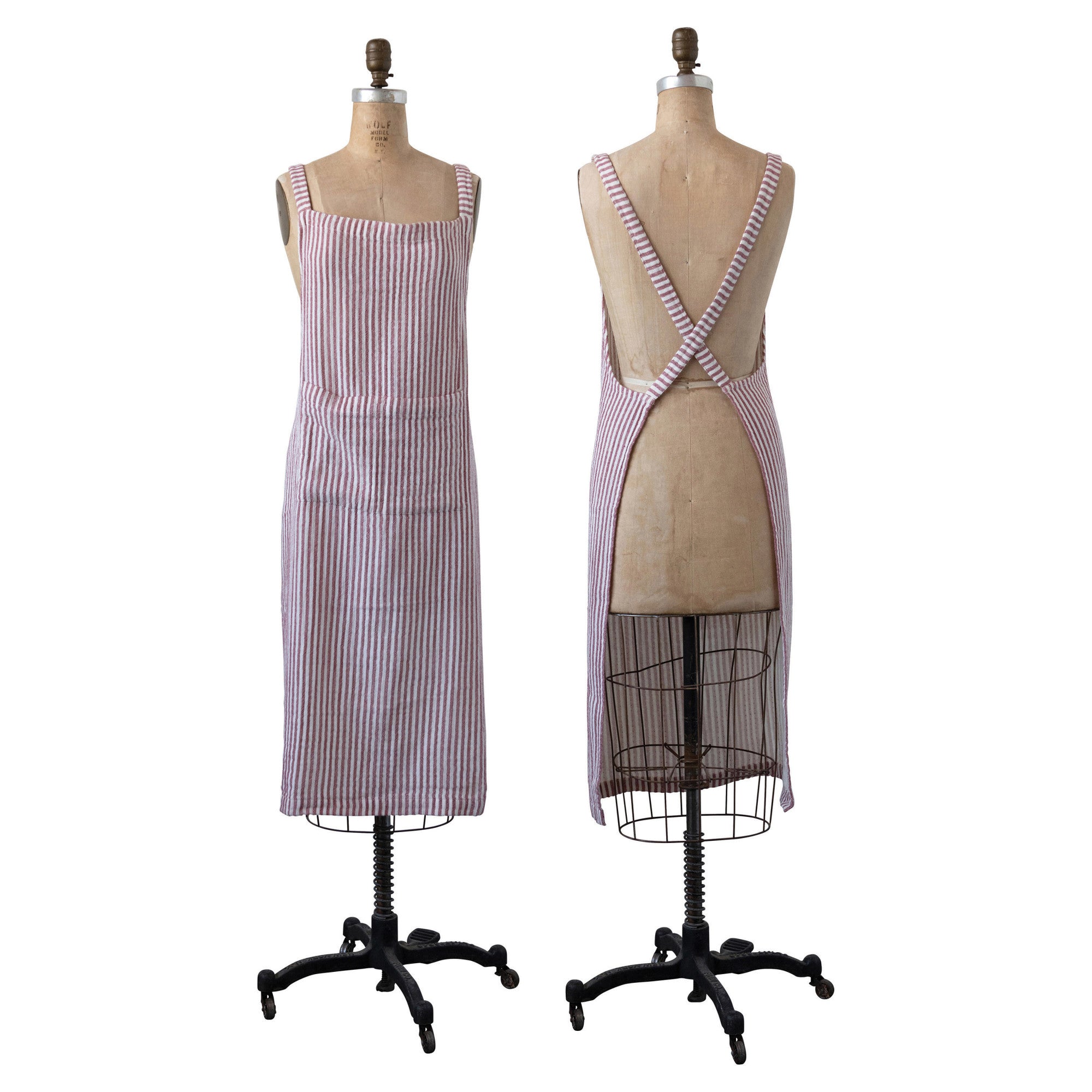 Red Stripe Apron