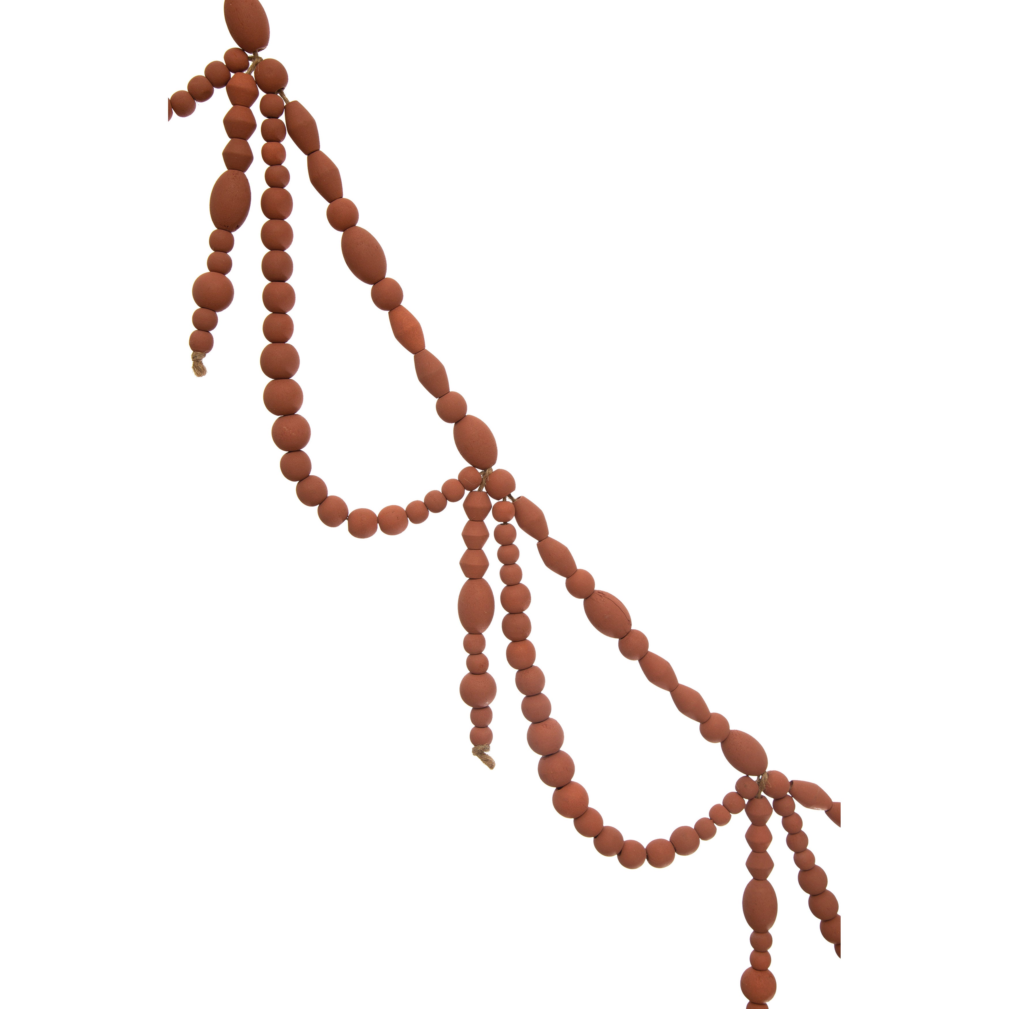 Wood Bead Swag Garland