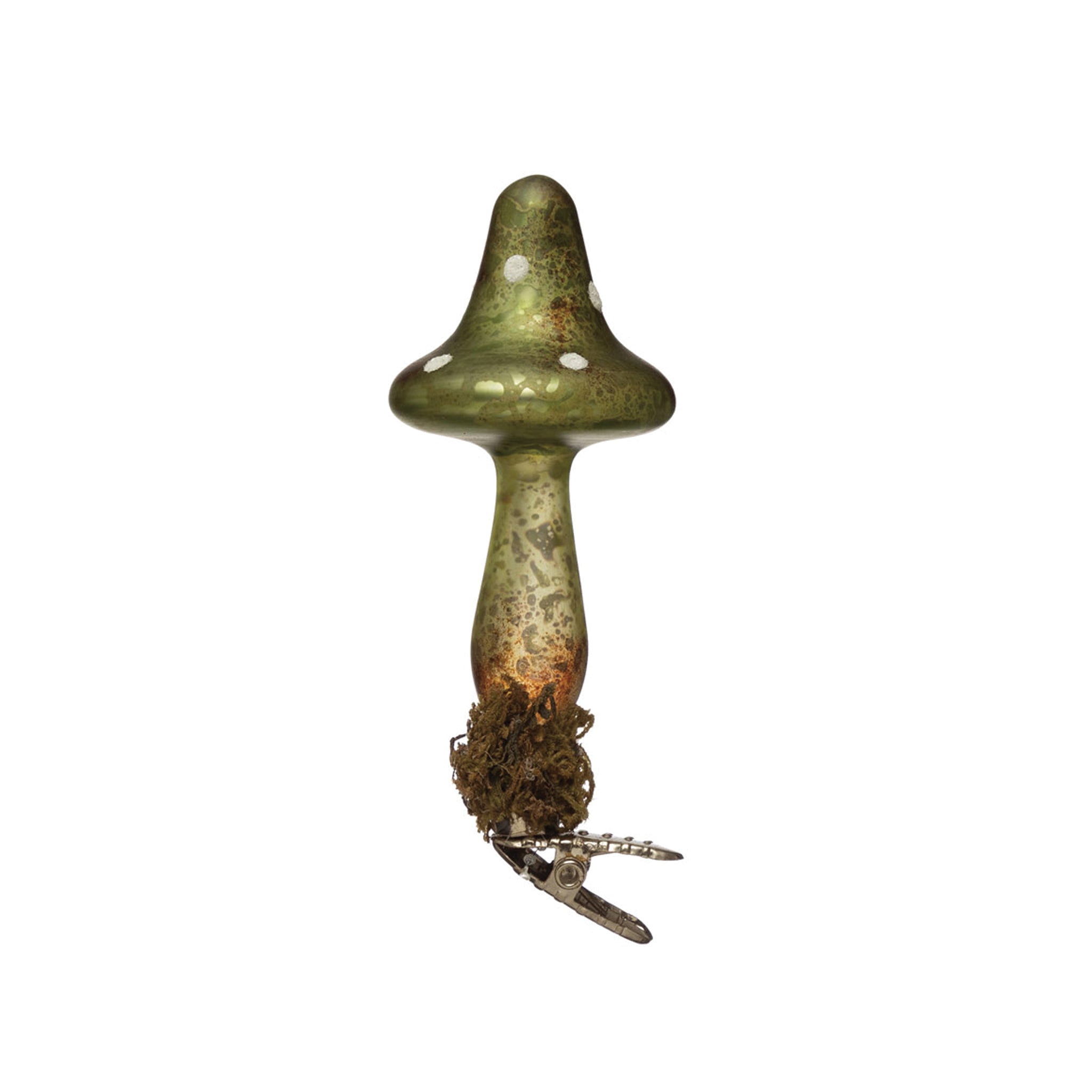 Mercury Glass Mushroom Ornament