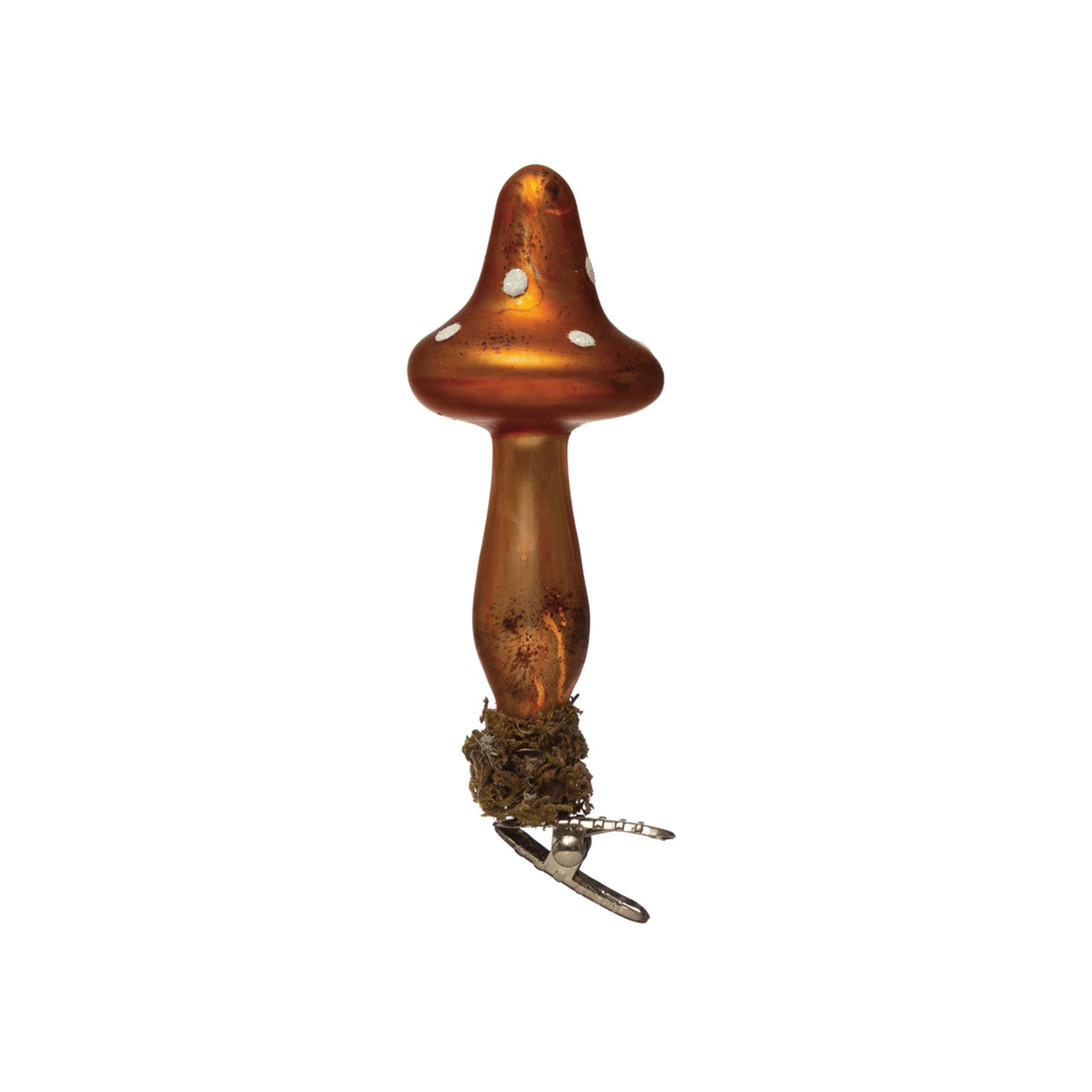 Mercury Glass Mushroom Ornament