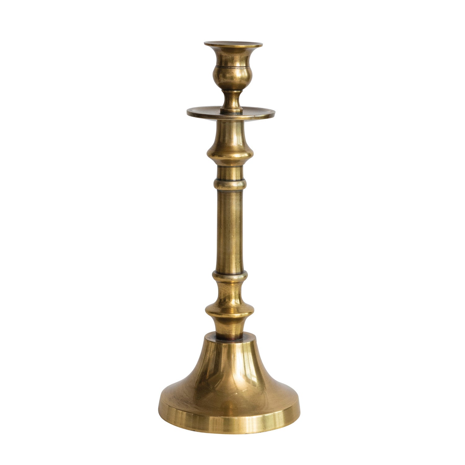 Antique Brass Finish Candlestick