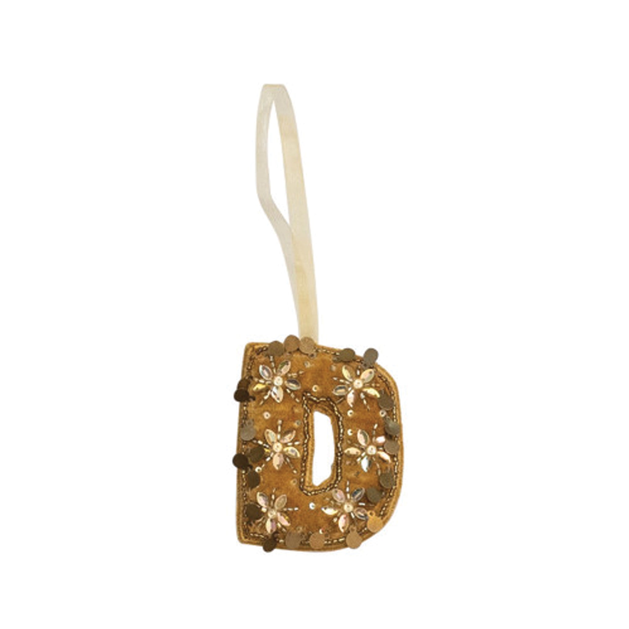 Velvet Initial Ornament