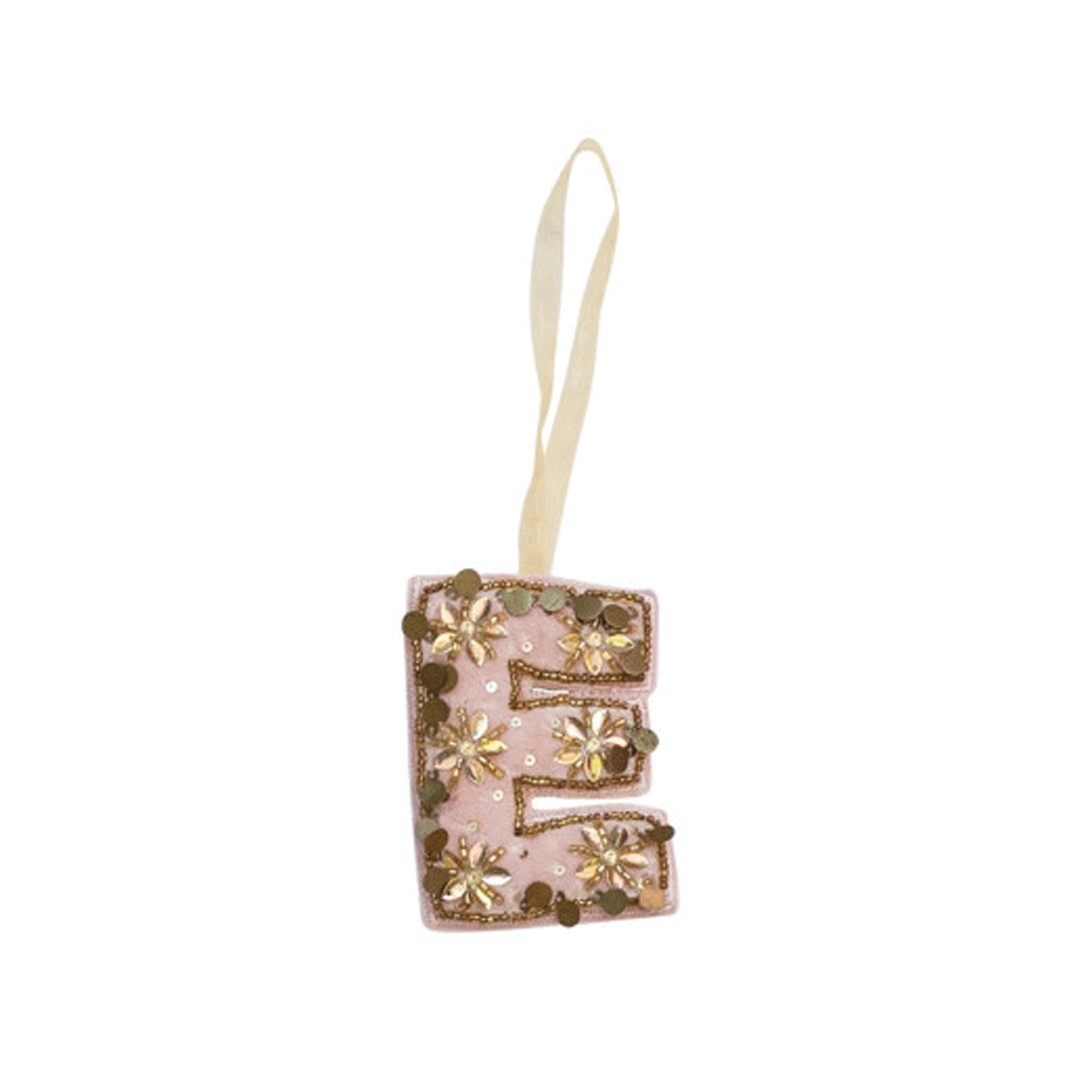 Velvet Initial Ornament