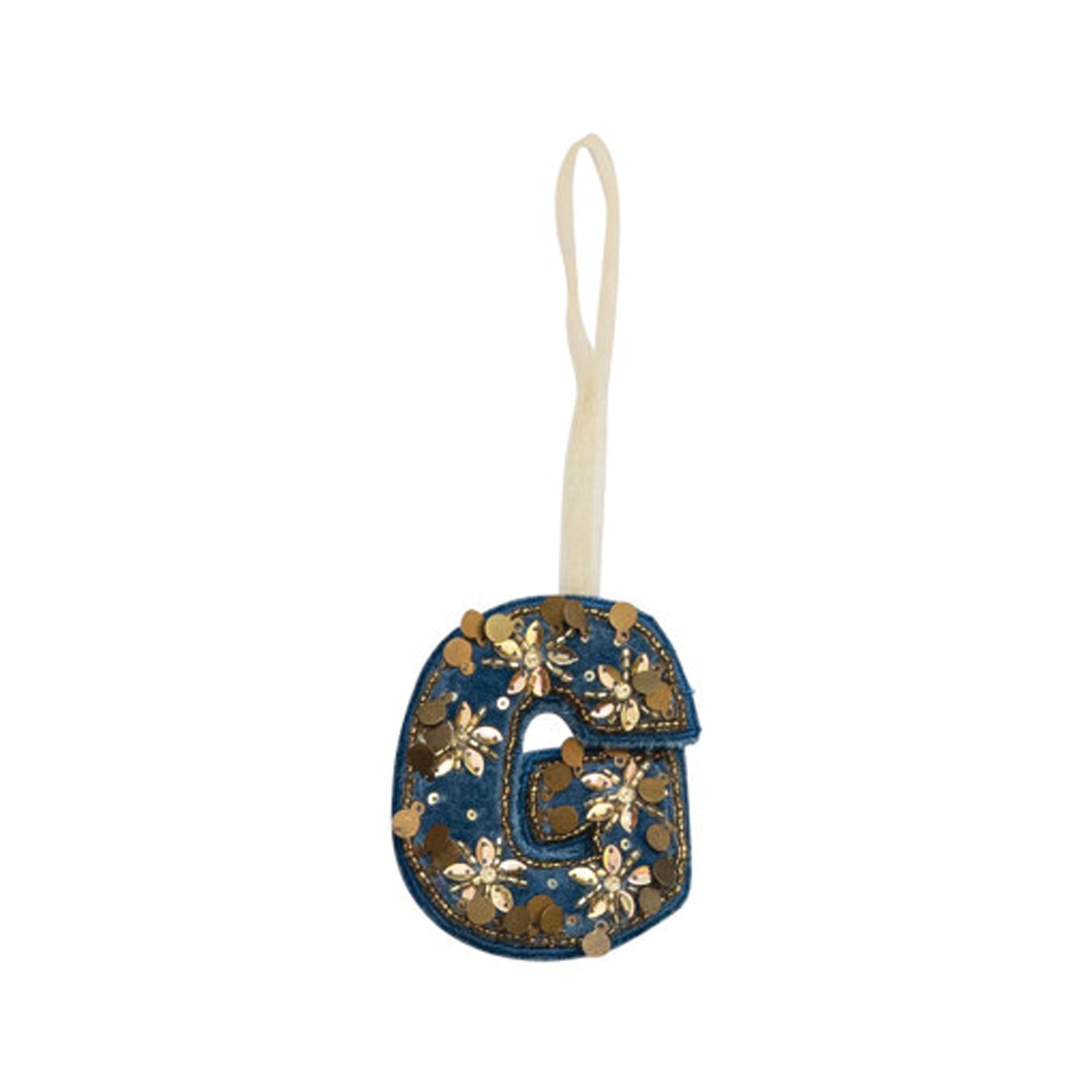 Velvet Initial Ornament