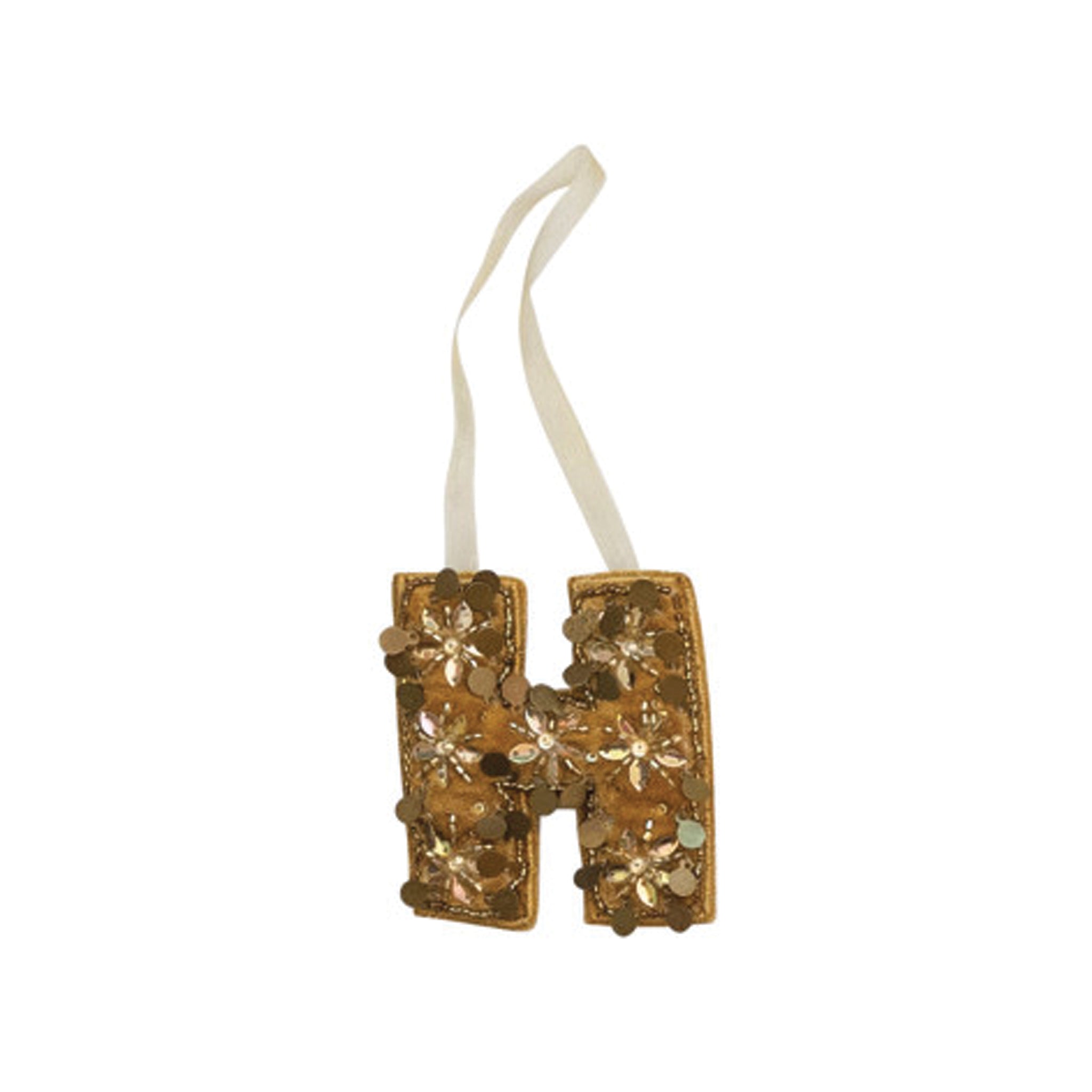 Velvet Initial Ornament
