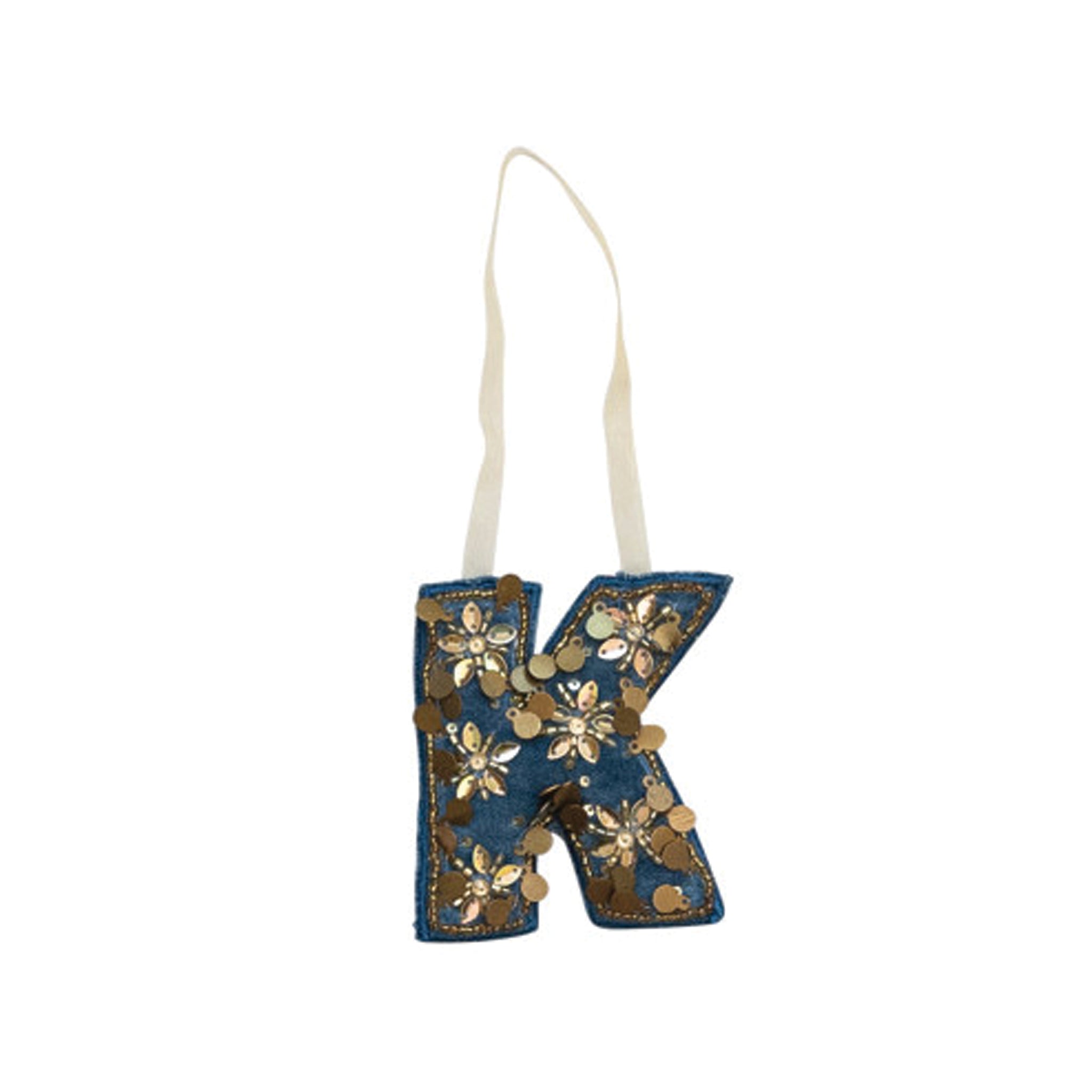 Velvet Initial Ornament