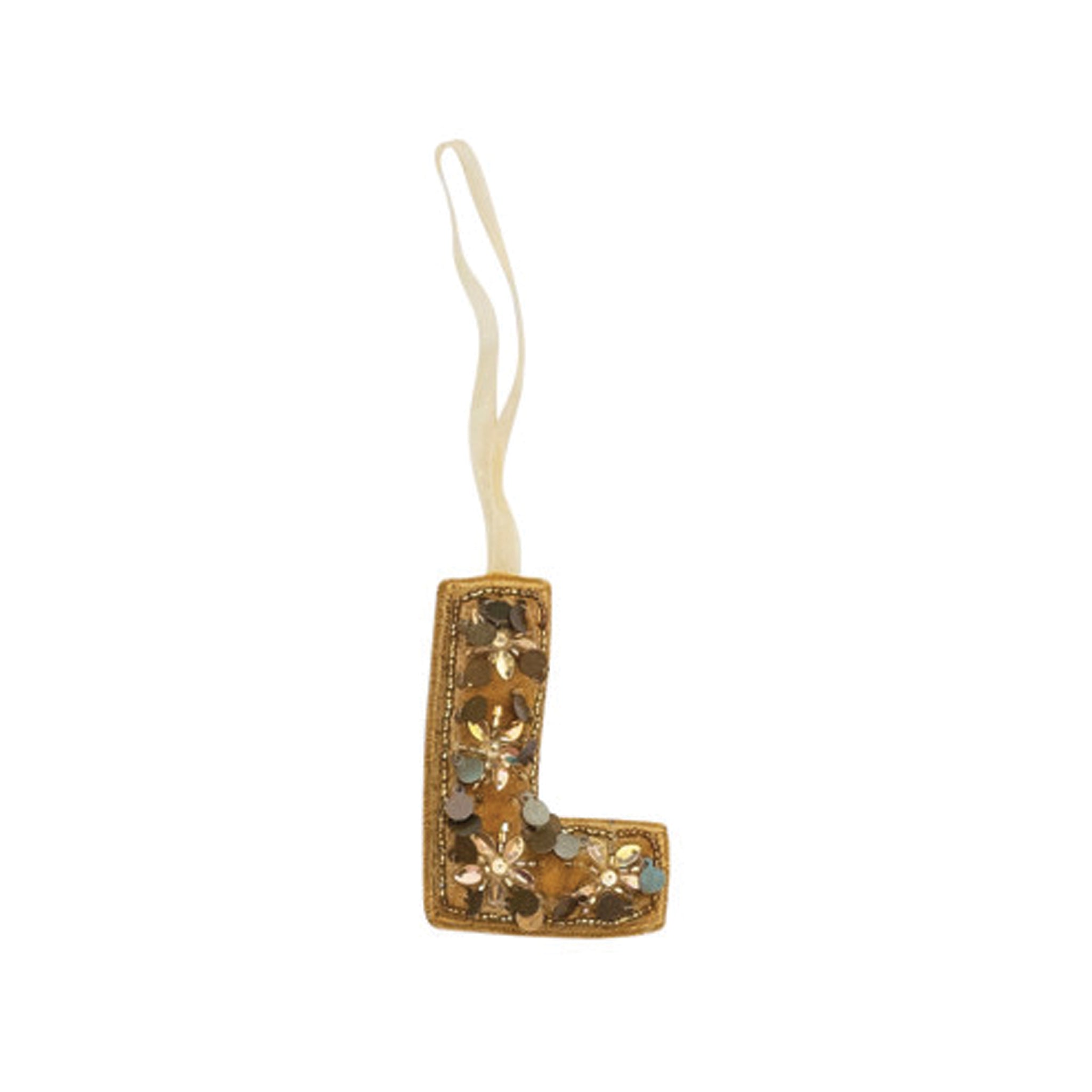 Velvet Initial Ornament
