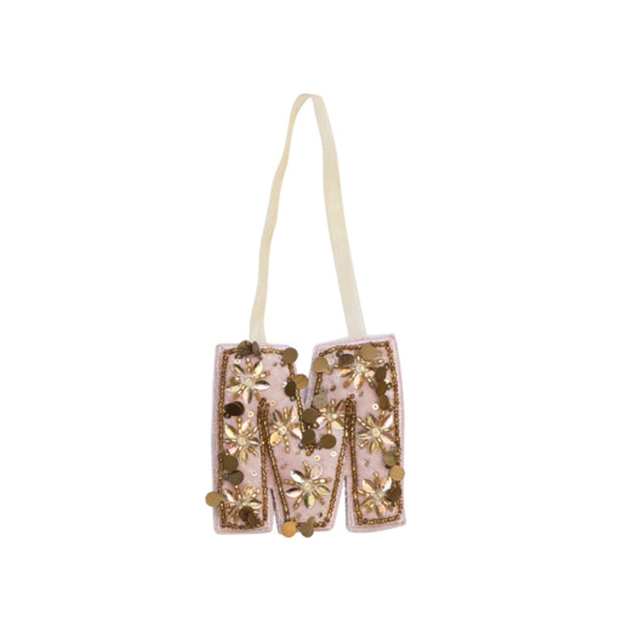 Velvet Initial Ornament