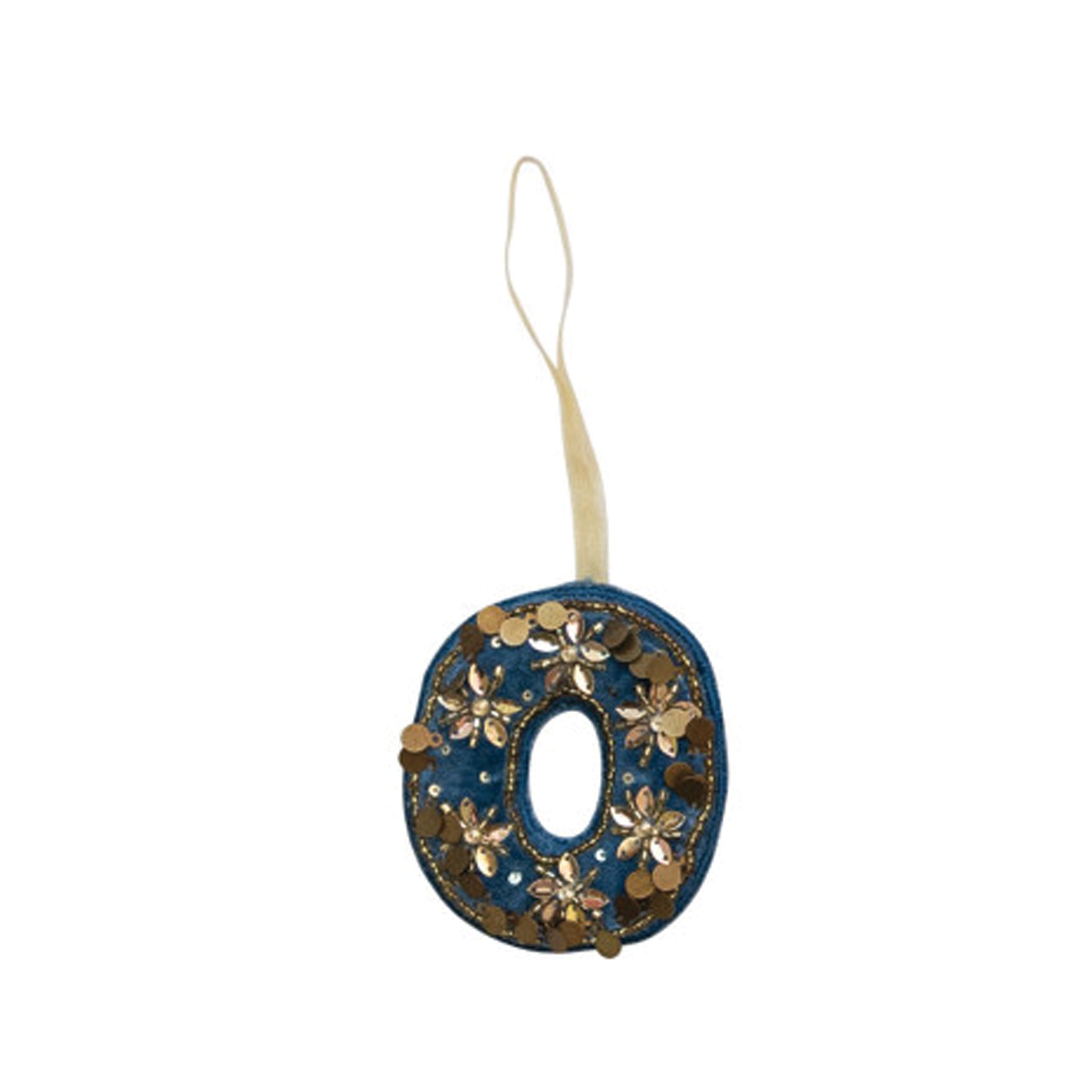 Velvet Initial Ornament