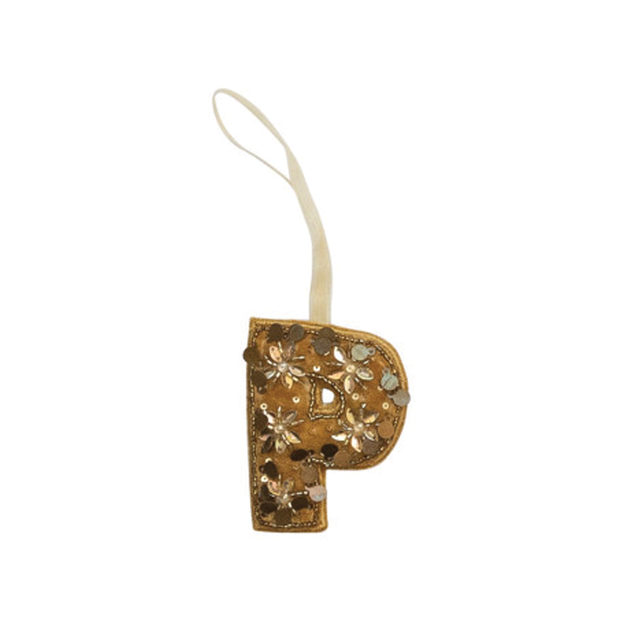 Velvet Initial Ornament