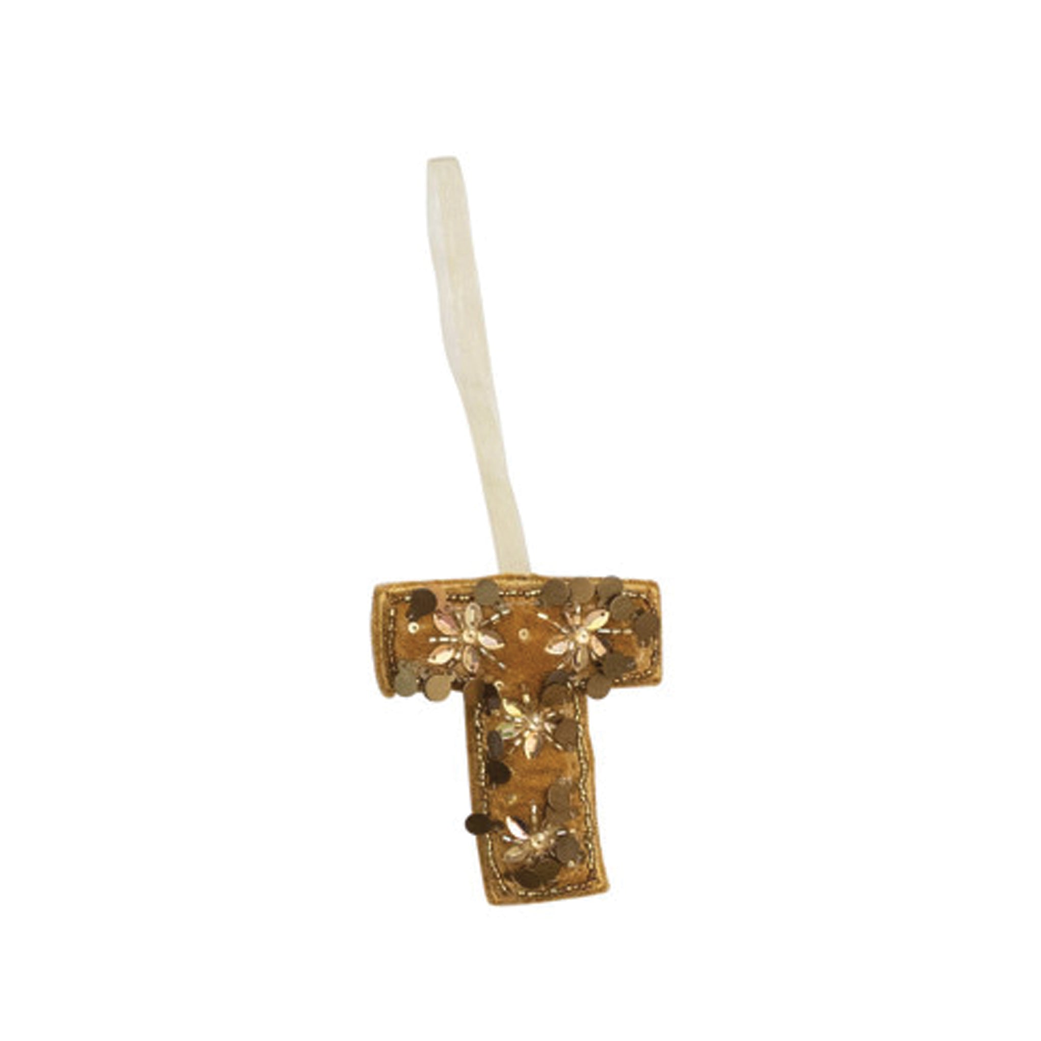 Velvet Initial Ornament