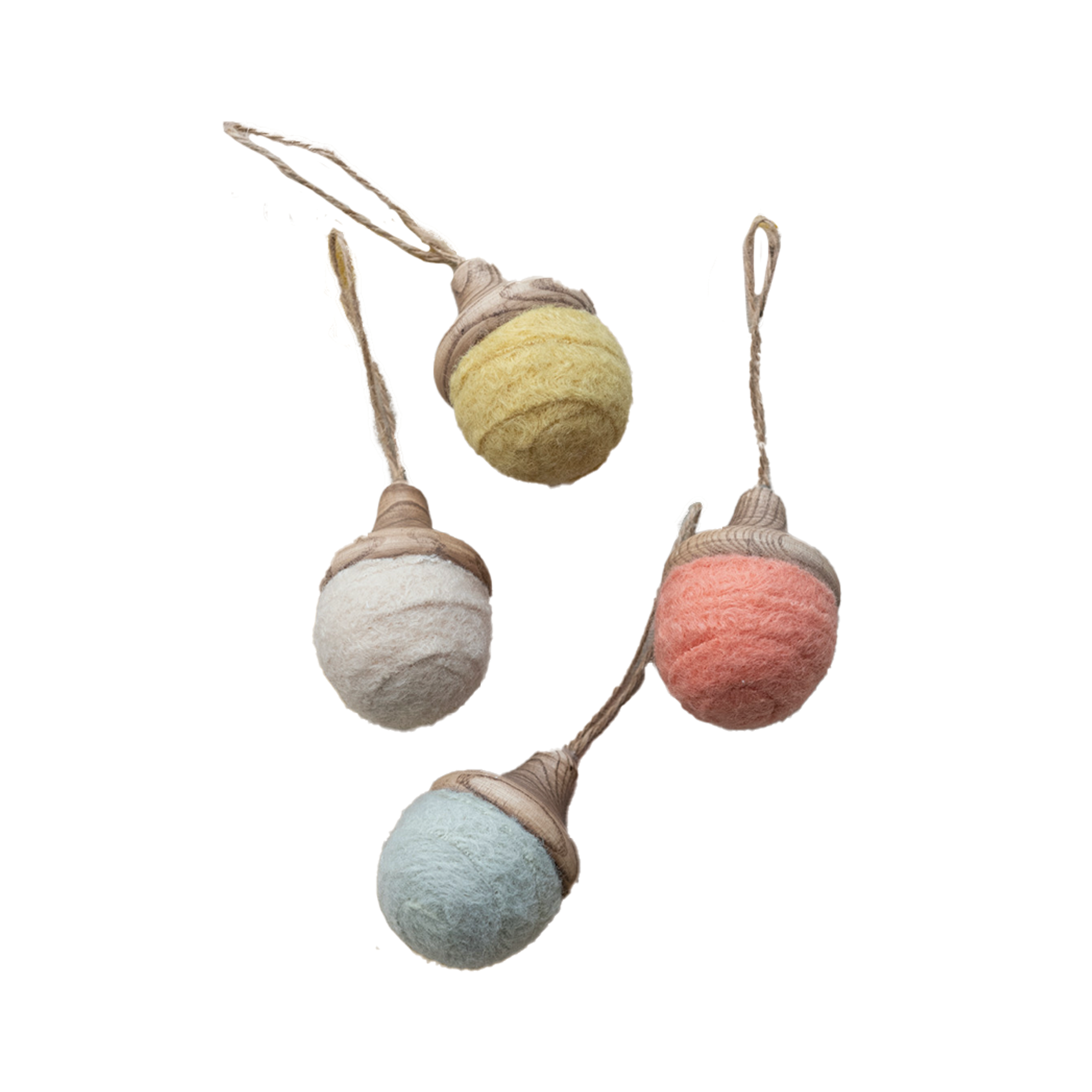 Felted Acorn Ornament