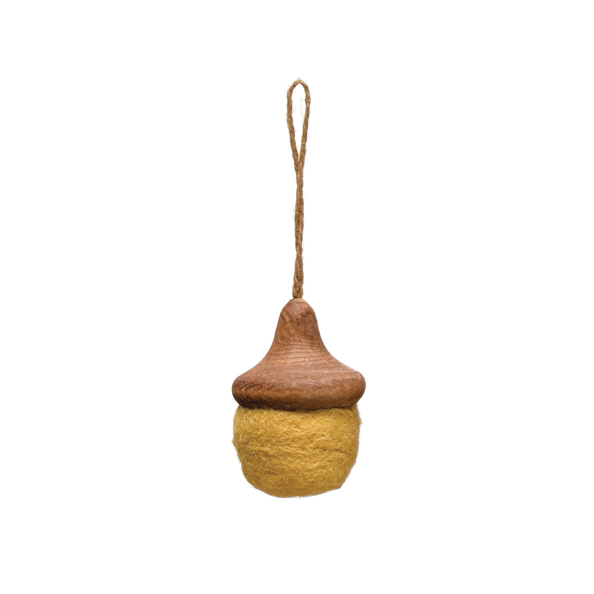 Felted Acorn Ornament