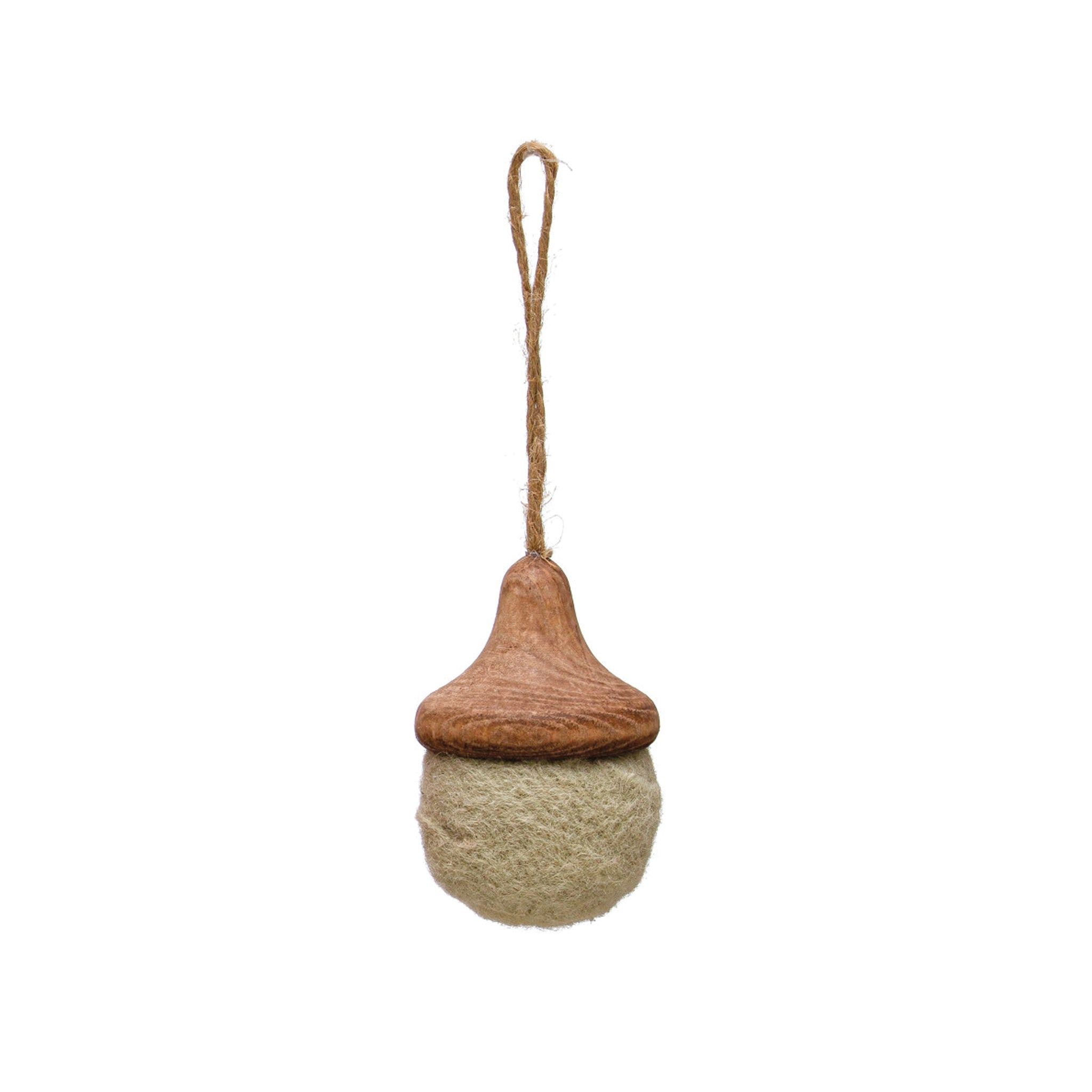 Felted Acorn Ornament