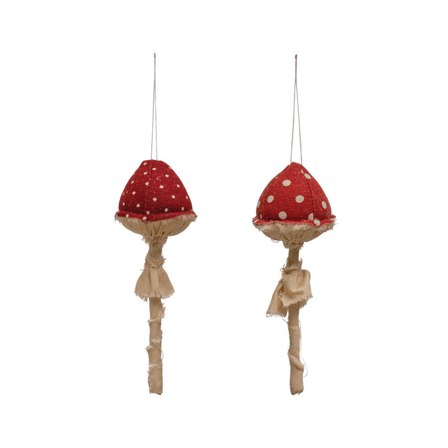 Fabric Mushroom Ornament