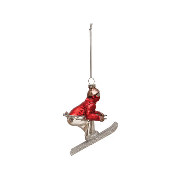 Speed Skier Ornament