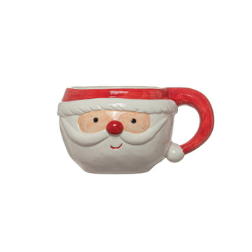 Hat Handle Santa Mug