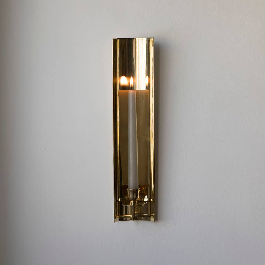 Brass Candle Sconce