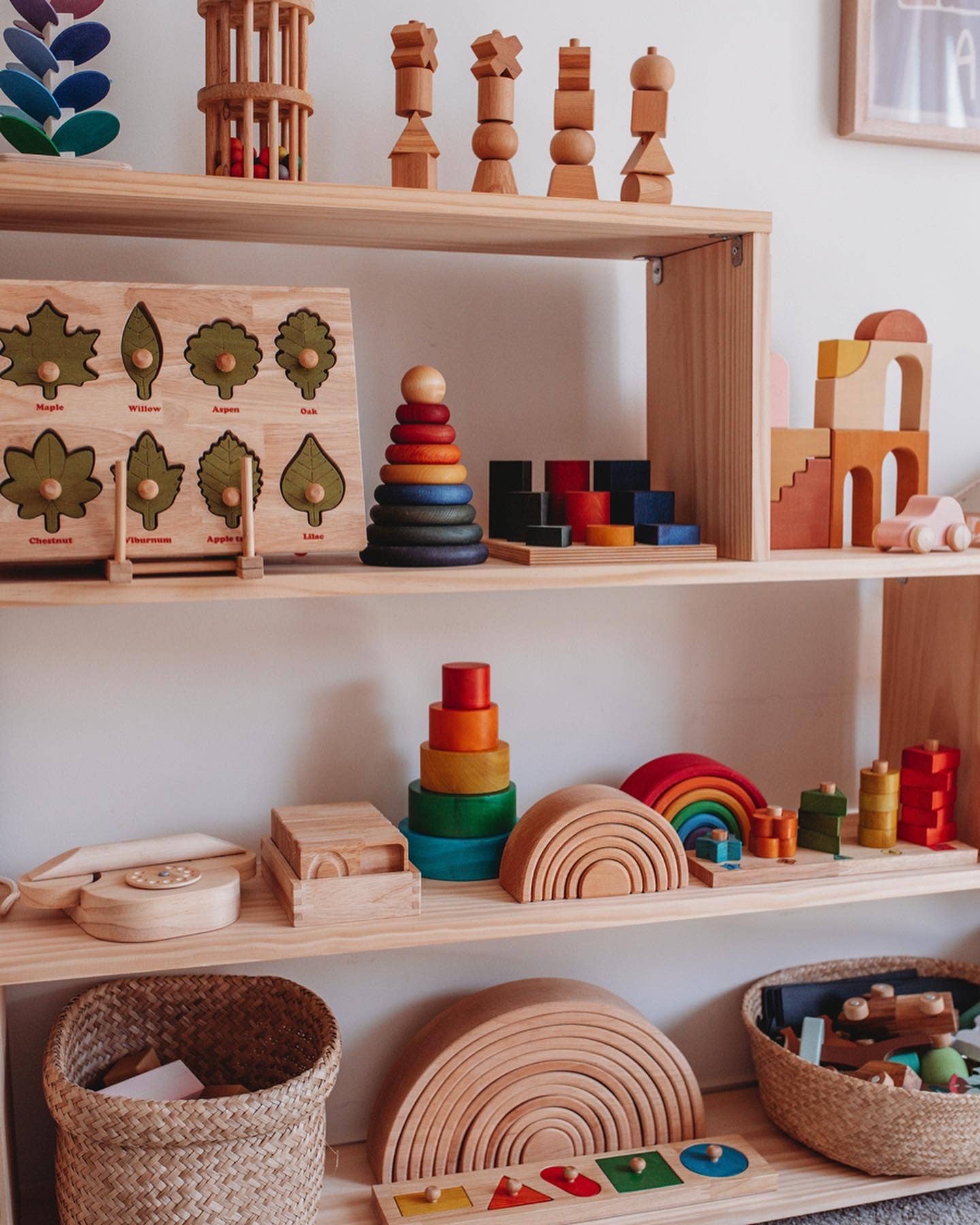Natural Coloured Stacking Bowls