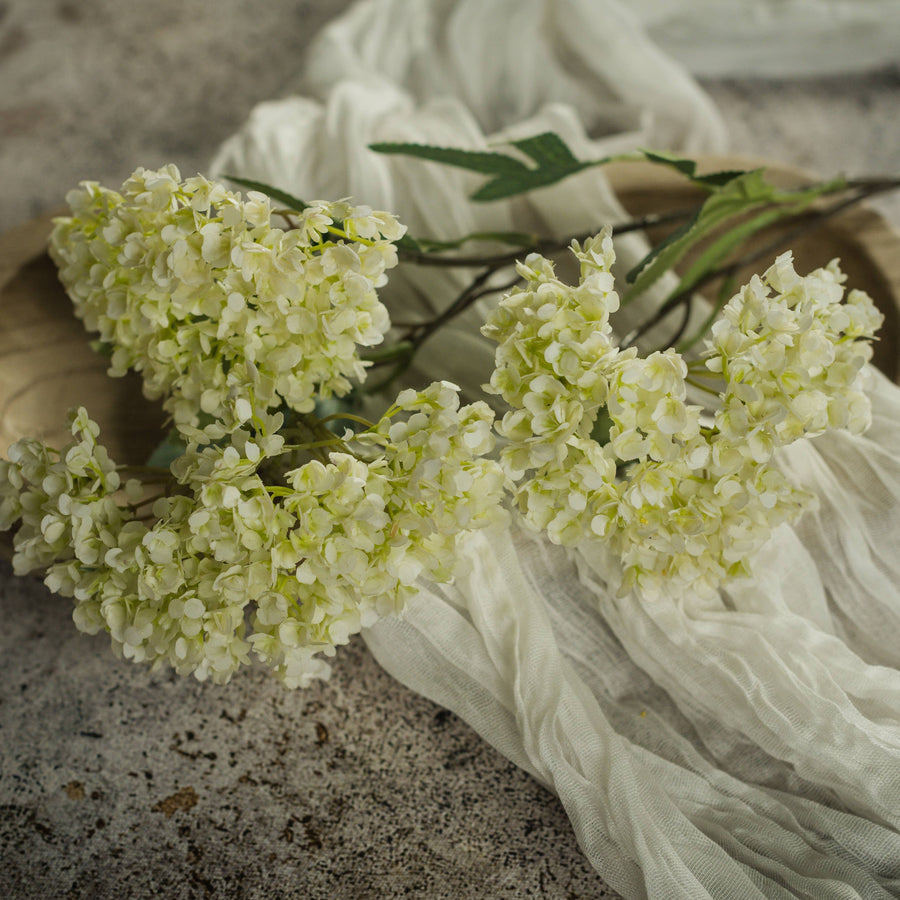 White Hydrangea Spray Stem