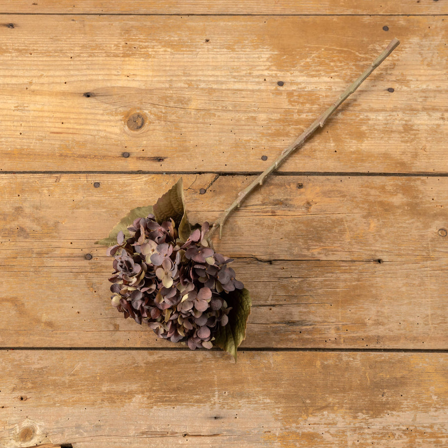 Beige and Purple Hydrangea Spray