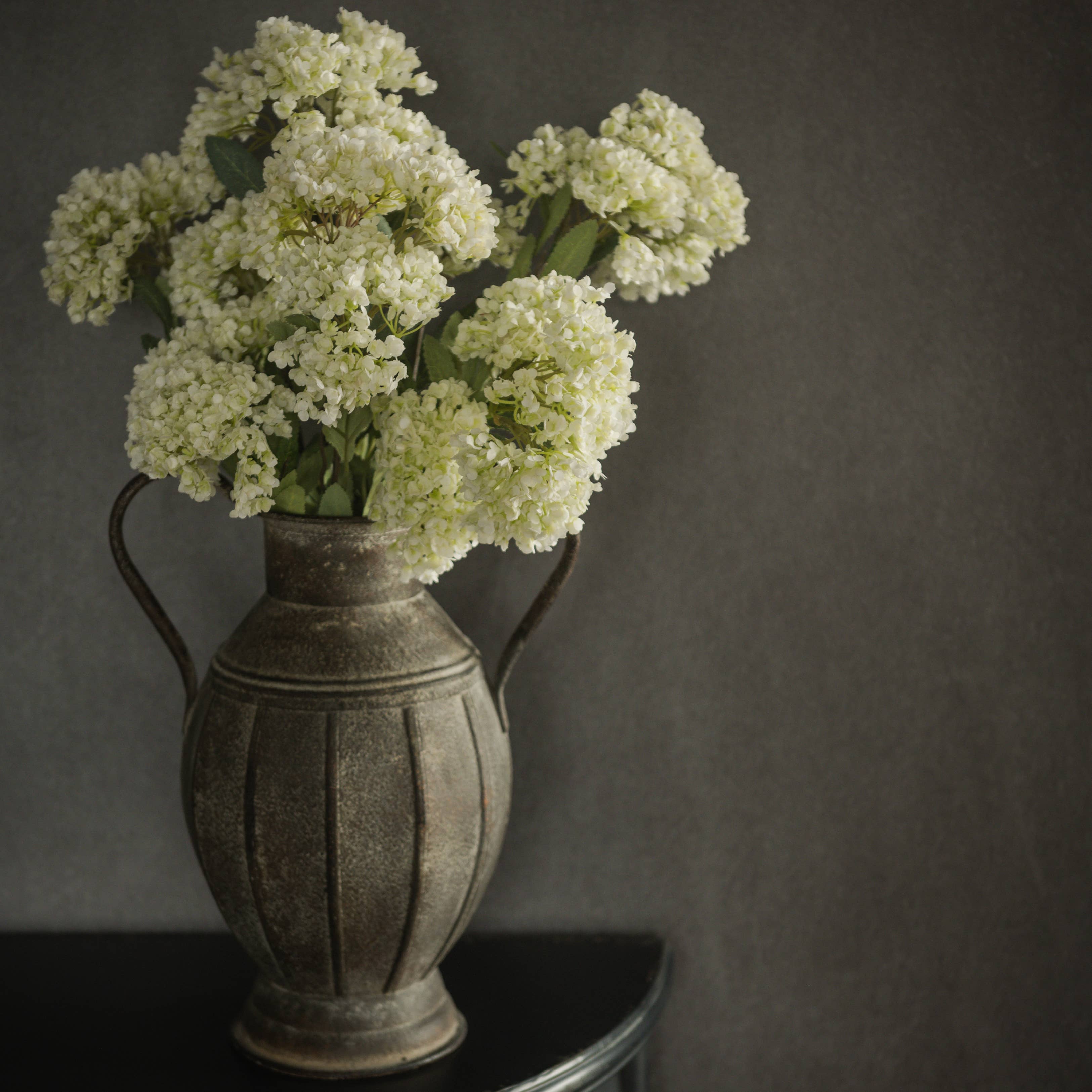 White Hydrangea Spray Stem