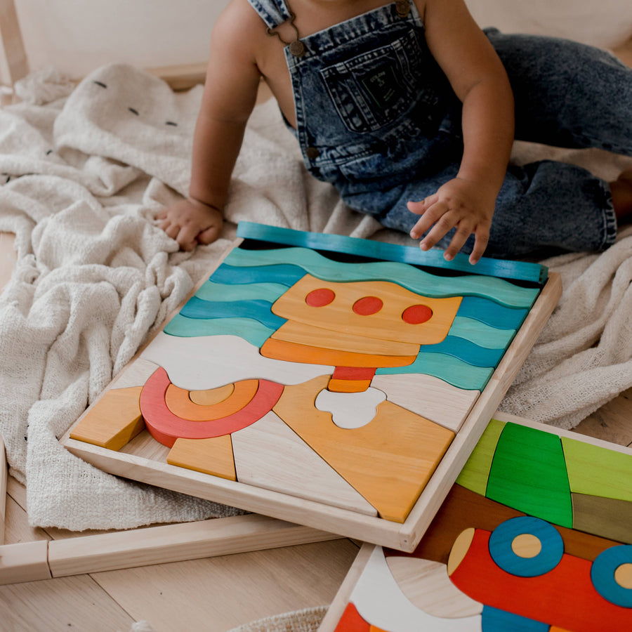 Ocean Scene Puzzle and Play Set