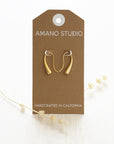 Gota Earrings: Gold Plated