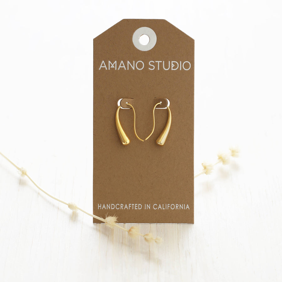 Gota Earrings: Gold Plated