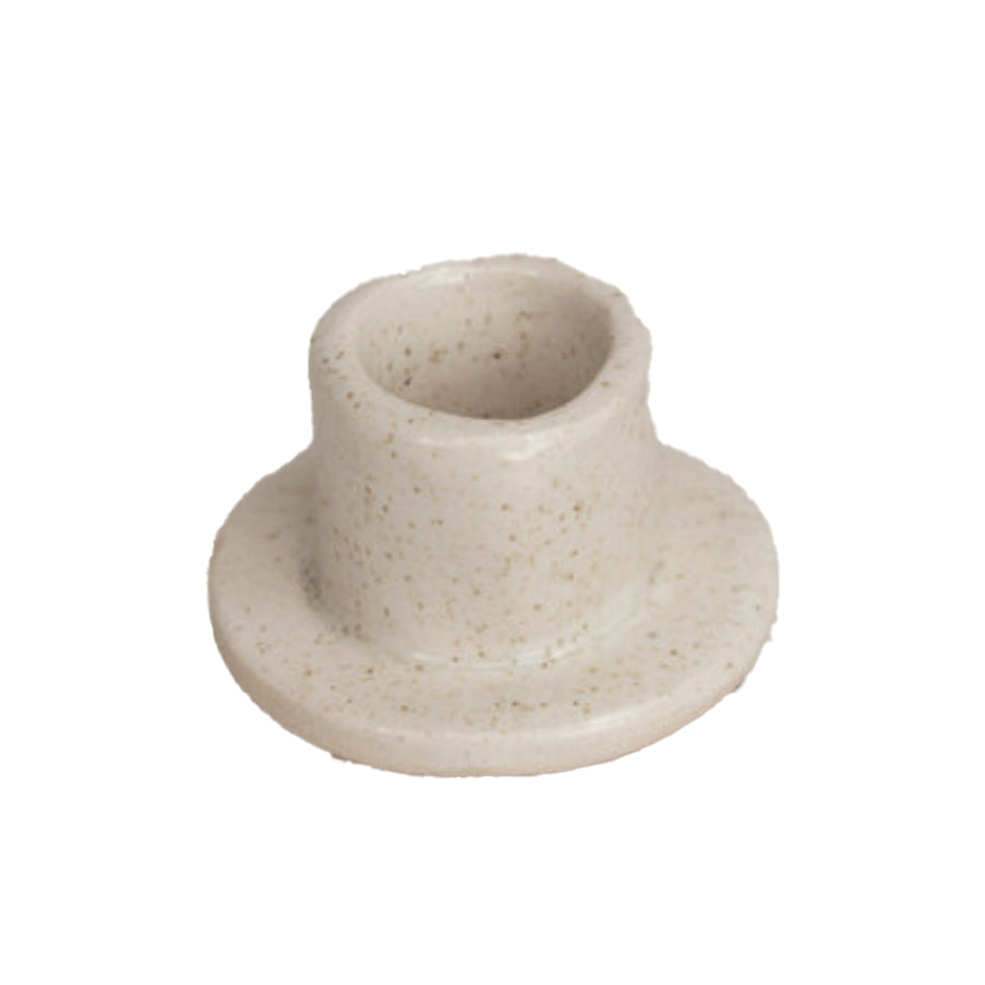 Ceramic Salt Flats Candlestick Holder