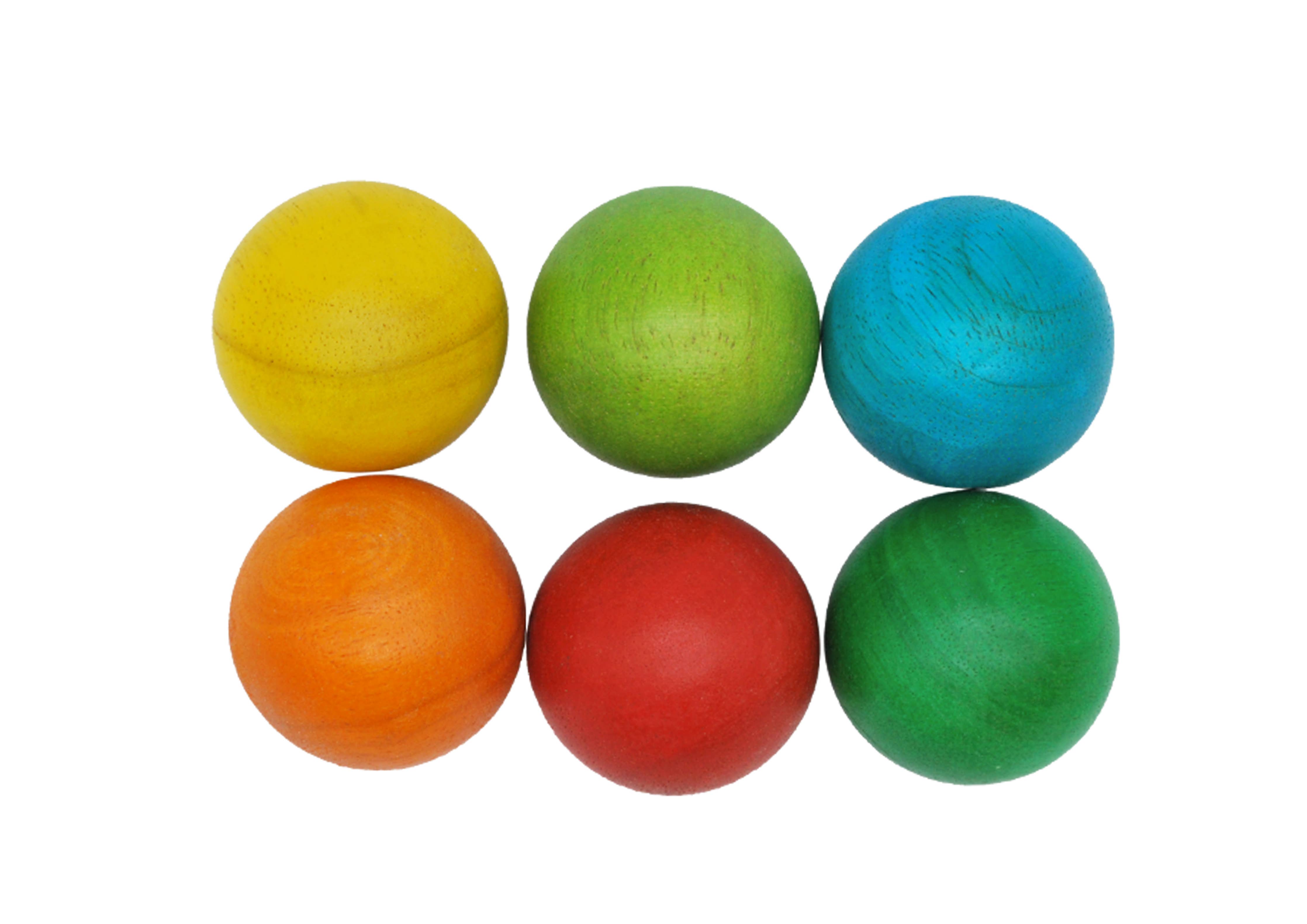 48mm Wooden Balls Set of 6
