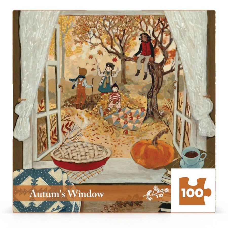 Autumn's Window Mini - 100 Piece Mini Puzzle