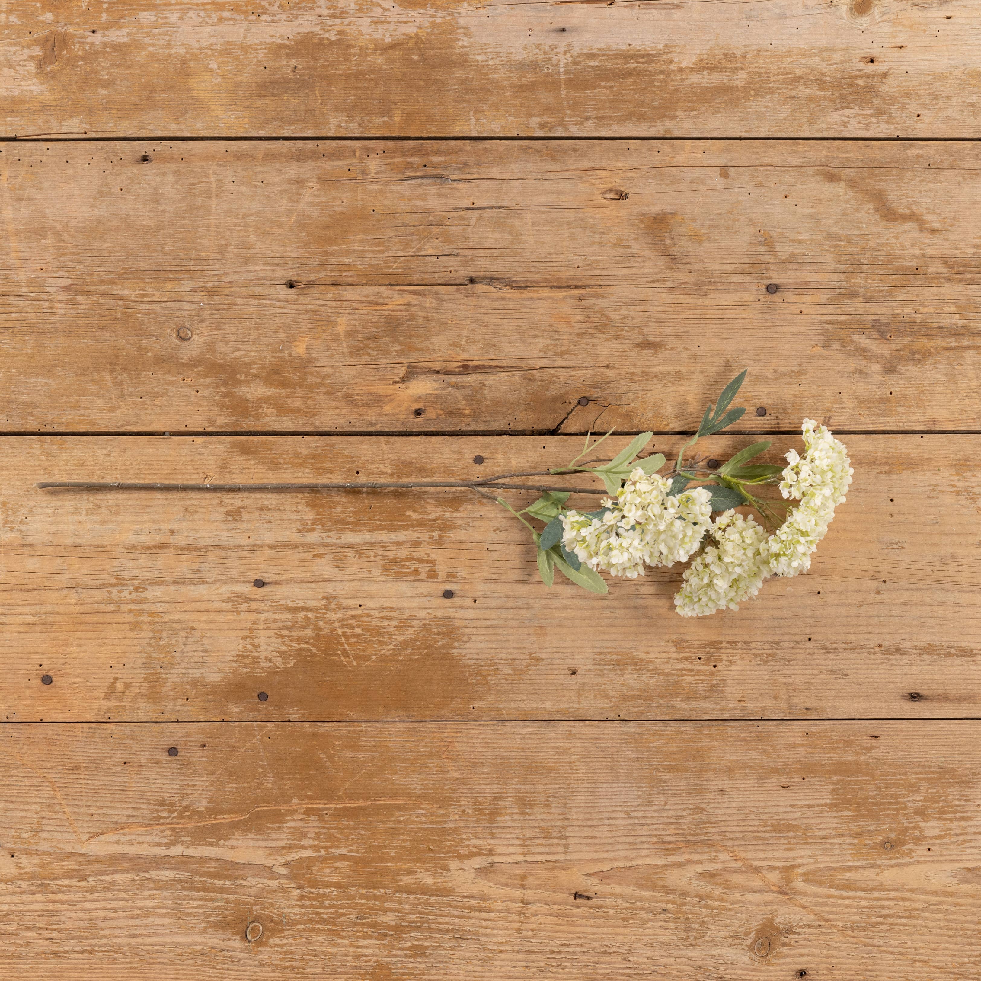 White Hydrangea Spray Stem