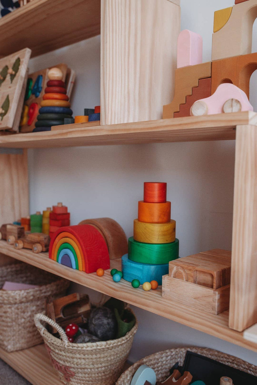 Natural Coloured Stacking Bowls