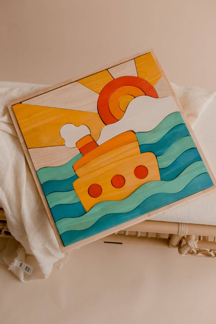 Ocean Scene Puzzle and Play Set