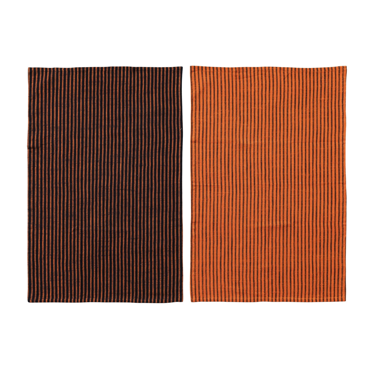 Woven Cotton Striped Tea Towel, 2 Colors