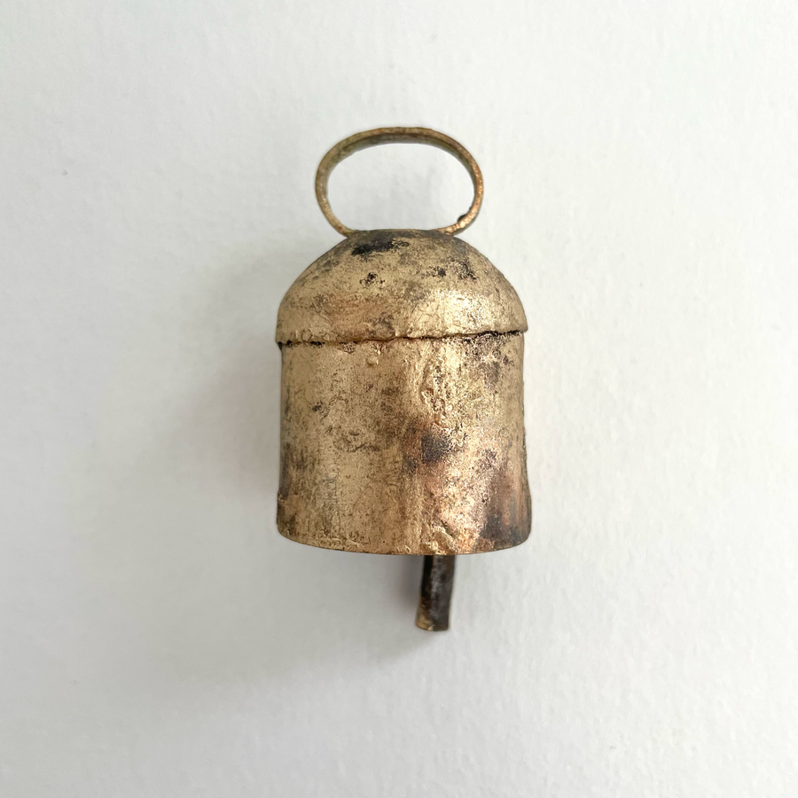 Rustic Little Rounded Tin Brass Bell