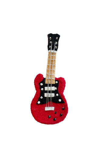 Red Electric Guitar Ornament