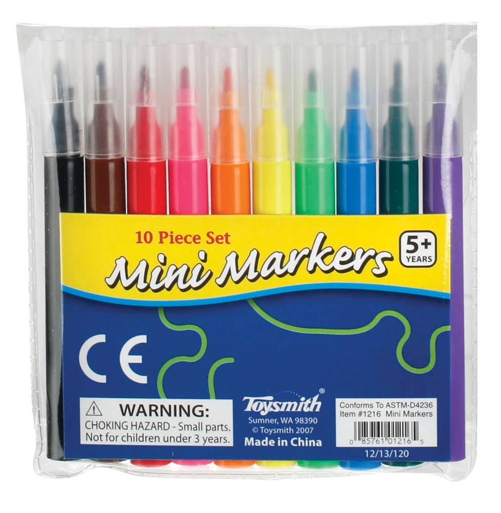 Mini Markers, Set Of 10