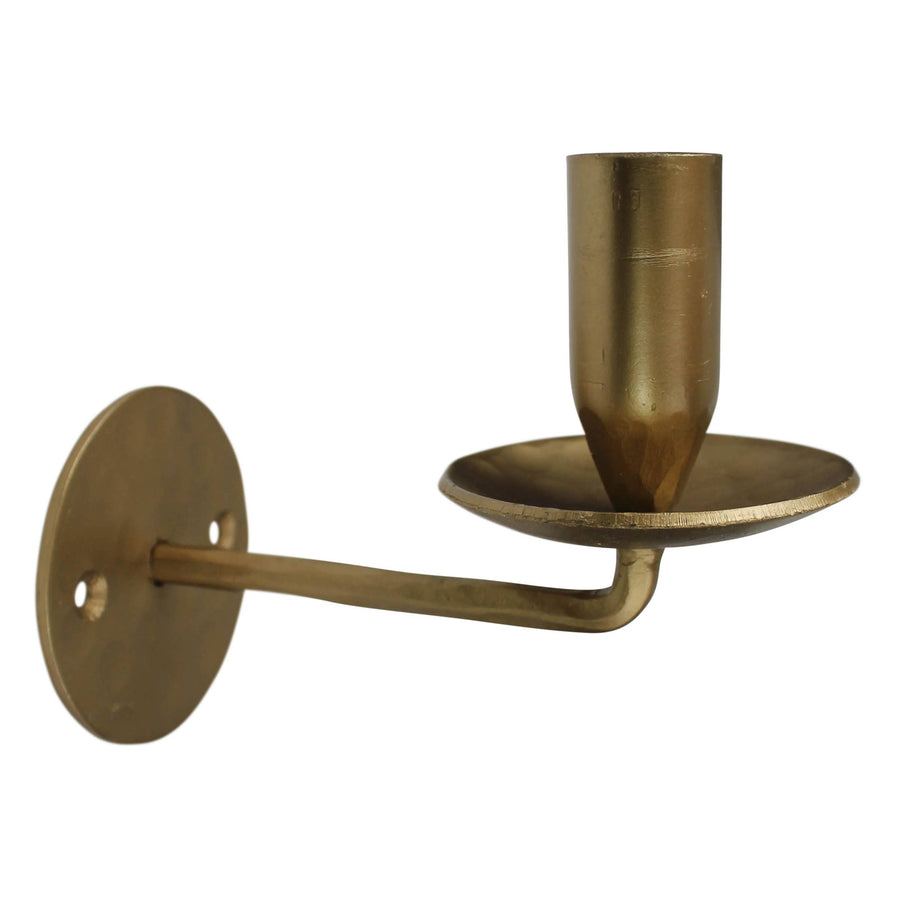Ascot Taper Wall Sconce in Brass