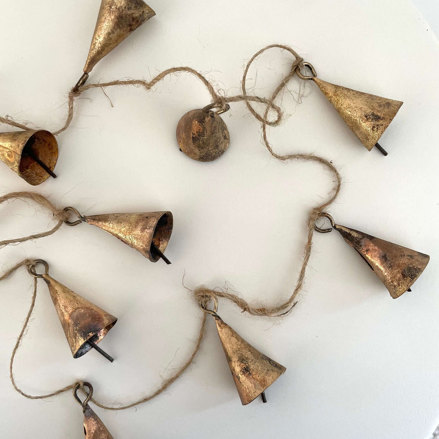 Rustic Cone Shaped Bell Garland